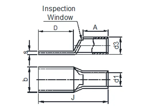 3D Diagram Standard Barrel Short Blank Tongue Lug